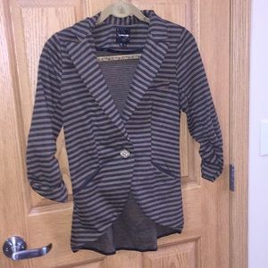 Brown/black stripped sweater Blazer